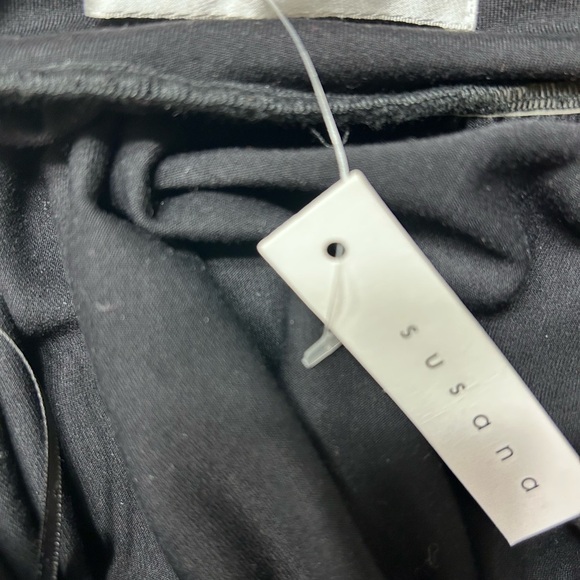 Susana Monaco Black and Halter Midi Sundress SZ L - Picture 5 of 6